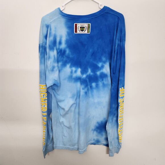 Cross Colours HBCU Long Sleeve Tie Dye T-Shirt Men's Large Blue NWT 0956 - Picture 8 of 8